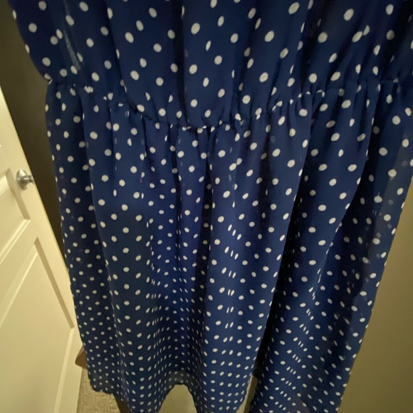H&M Blue Polka dots Sheer Dress - Picture 6 of 6